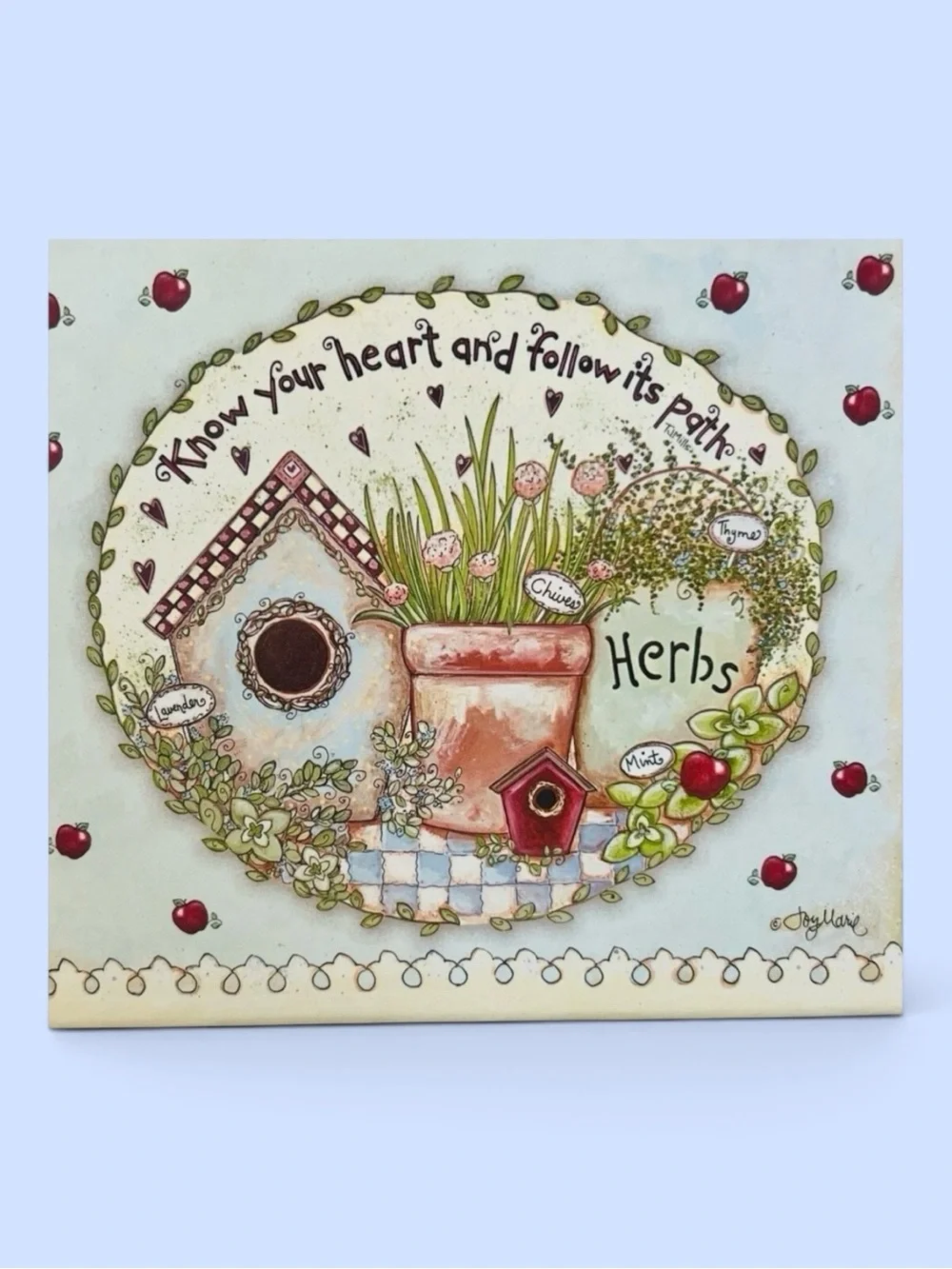 Amacal Joy Marie Heimsoth Herbs Craft/Photo/Misc Decorative Storage Box Like New